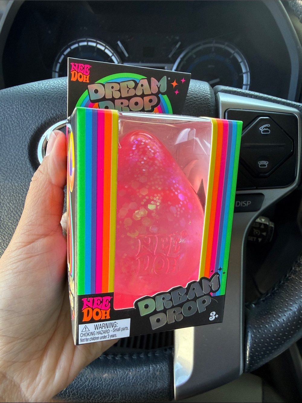 BNIB NeeDoh Dream Drop, Pink Glitter